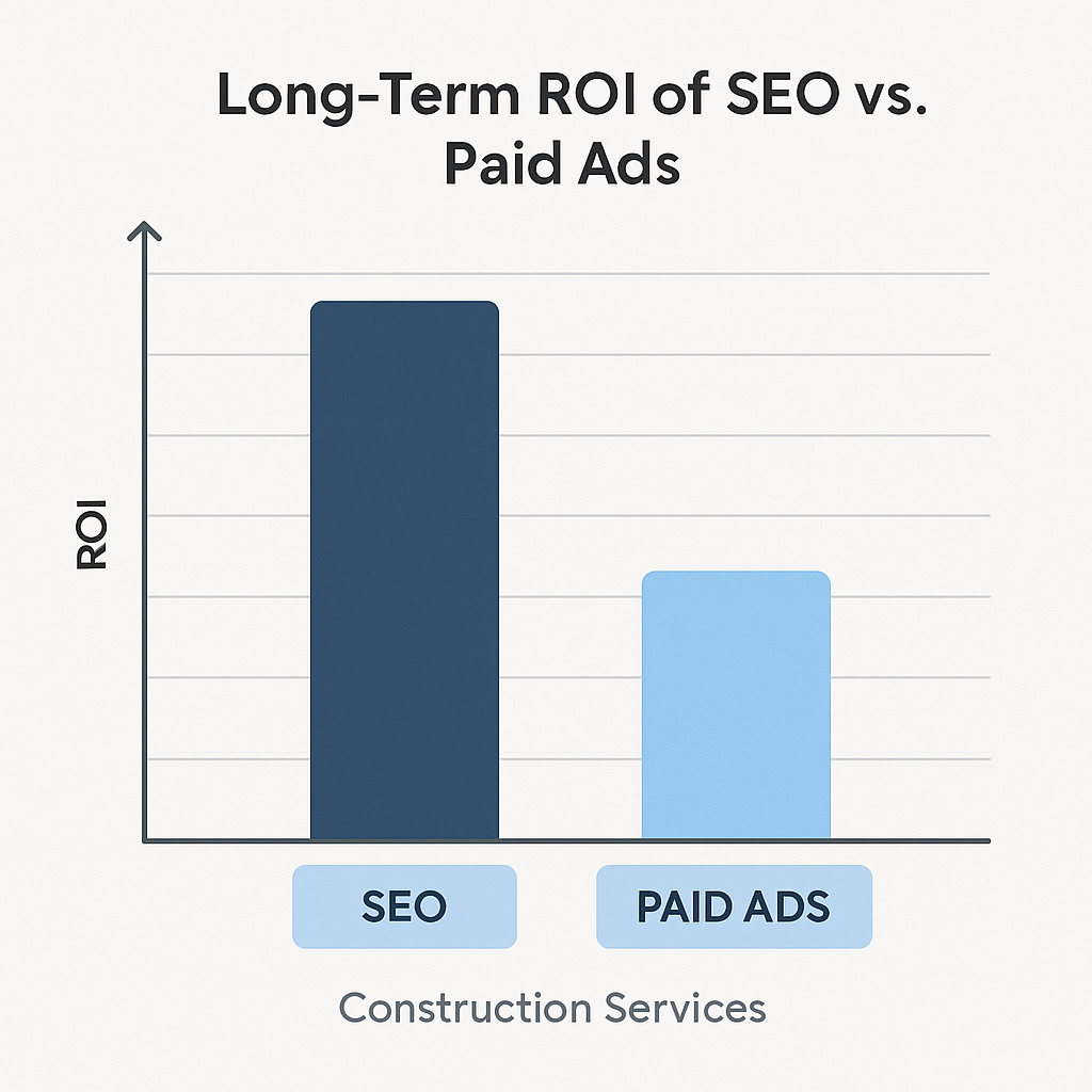 ROI of SEO for commercial fitouts vs paid ads