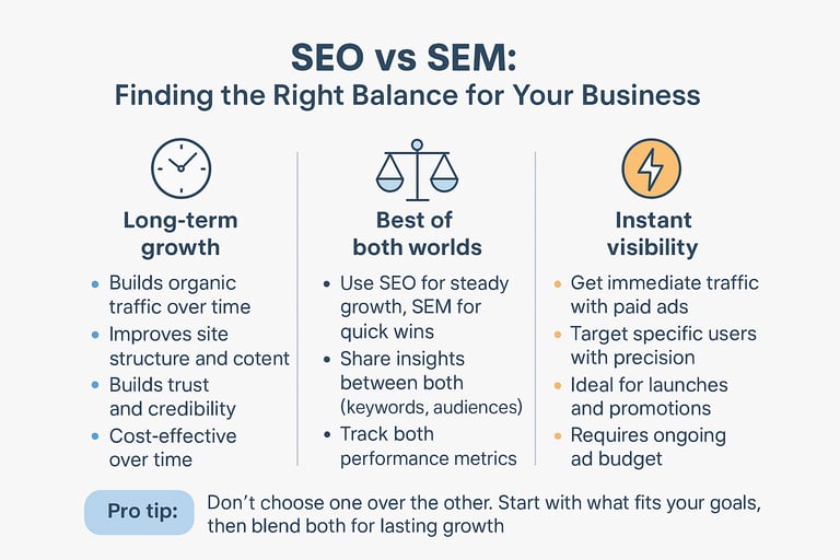 SEO vs SEM