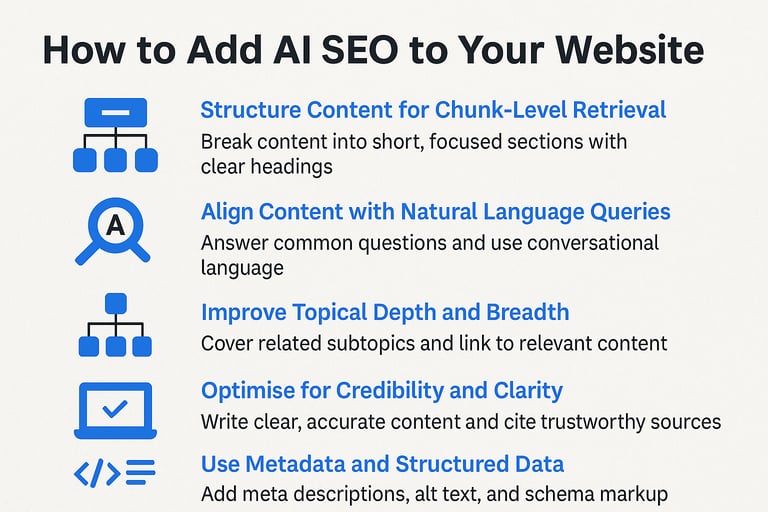 how to add ai seo to your website