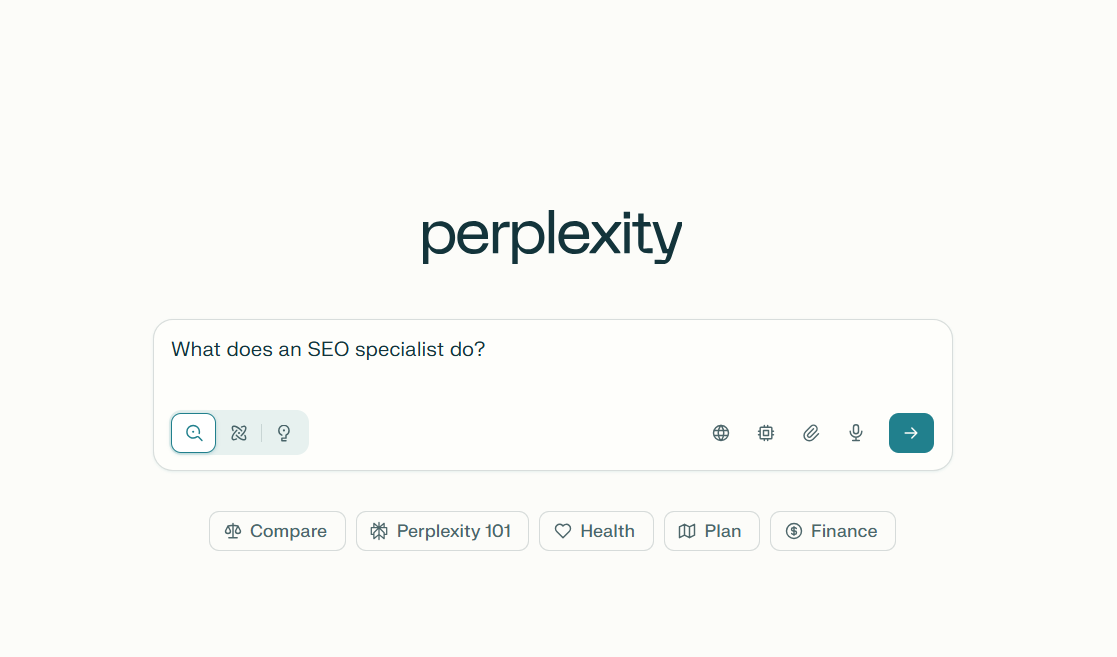 perplexity ai - what does an seo specialist do
