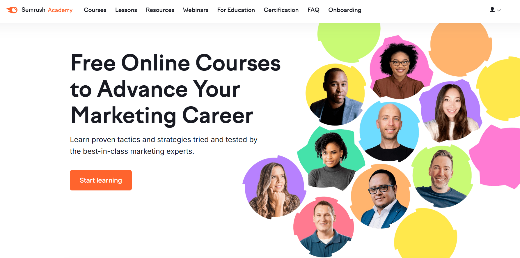 semrush academy - seo courses