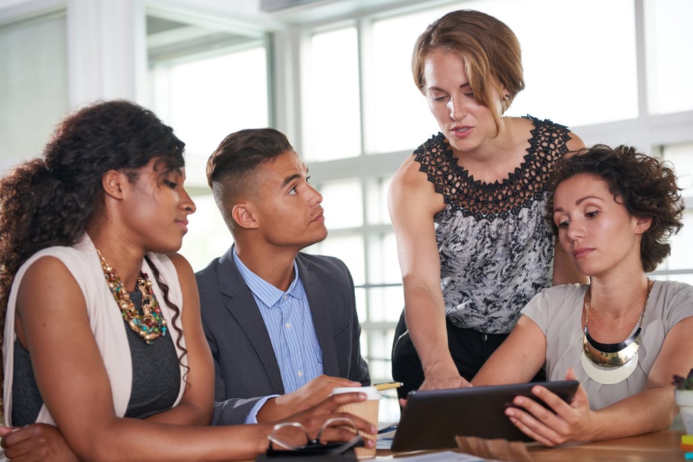 marketing team checking ppc campaign results