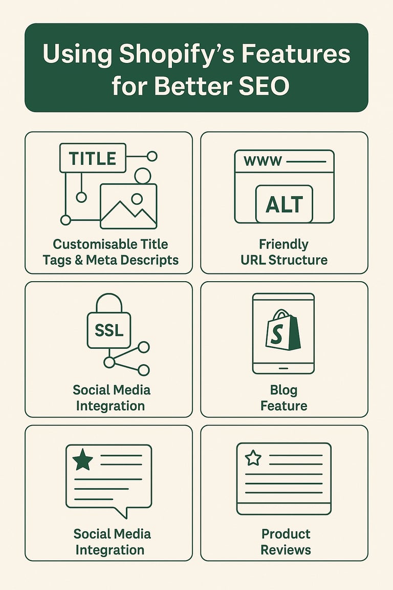 utilising shopify built-in features for better seo