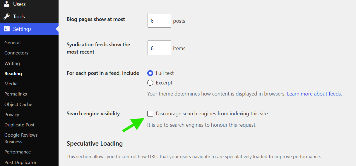 wordpress-seo-search-engine-visibility-settings